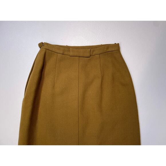 Vintage 1960's PENDLETON Wool Pencil Skirt / Sz 8 / Midi Retro Dark Academia - Picture 6 of 8